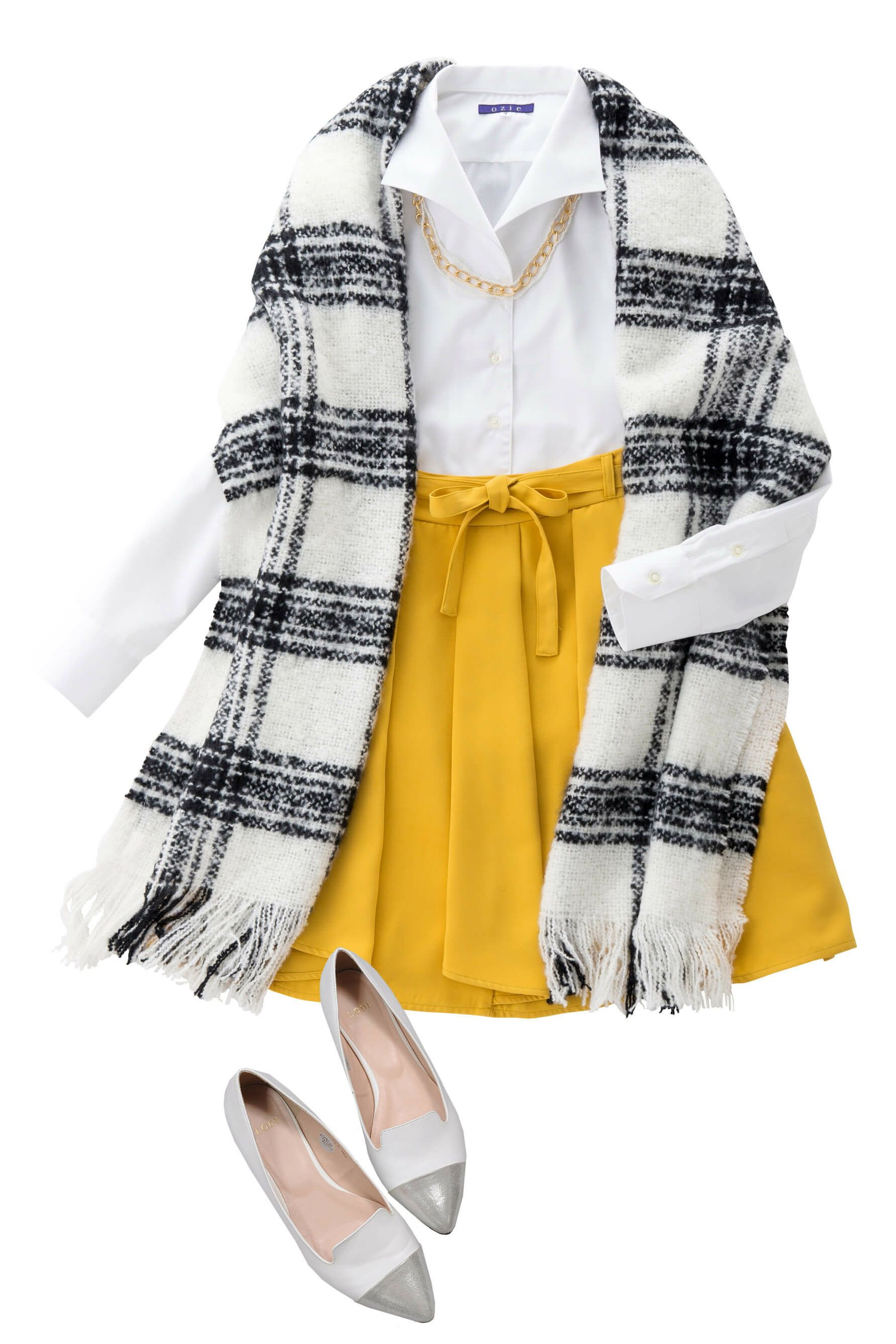 レディース 6051-K01-WHITE-コーディネート2