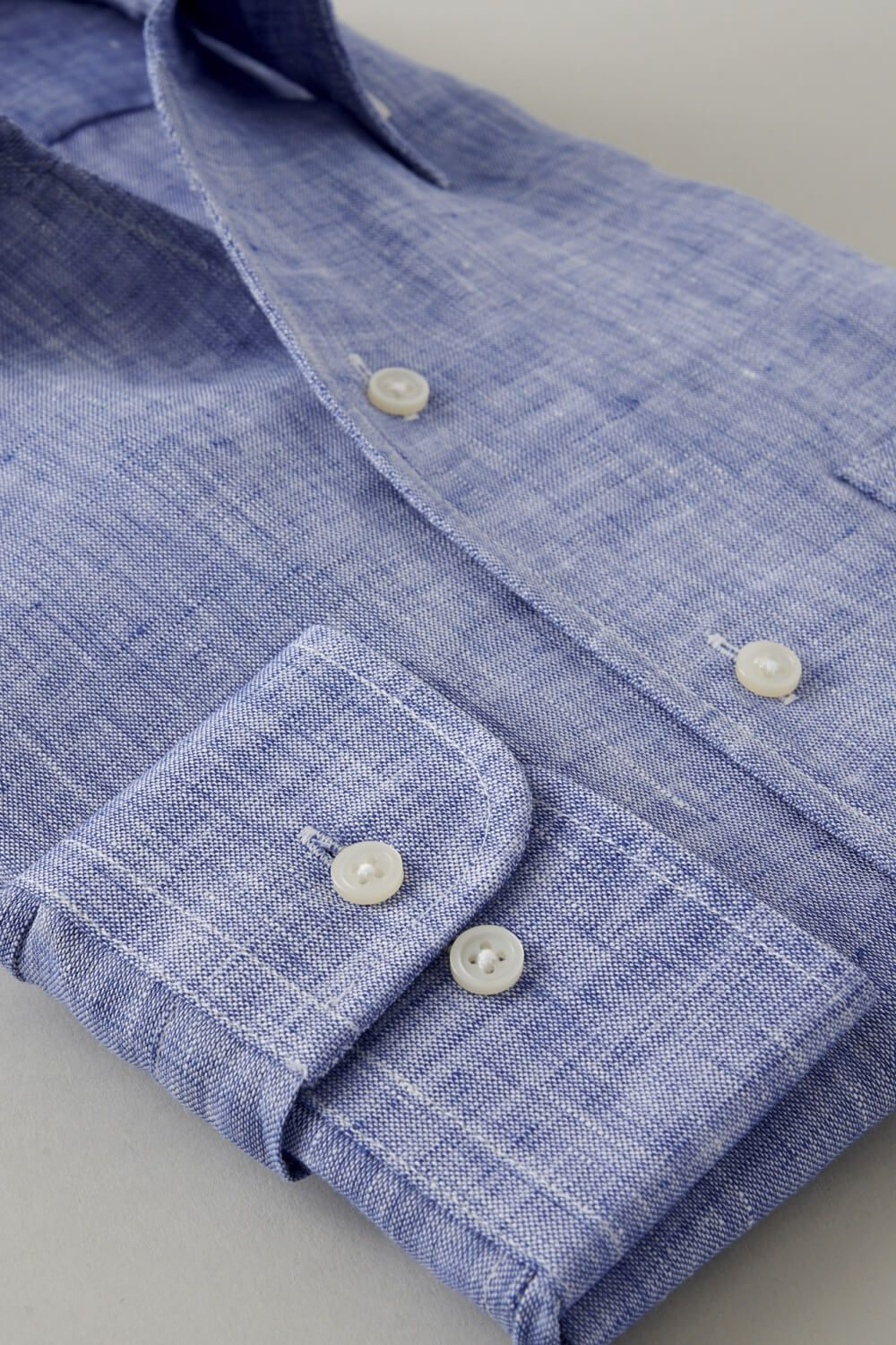 ワイシャツ 8044A-U03A-BLUE-カフス