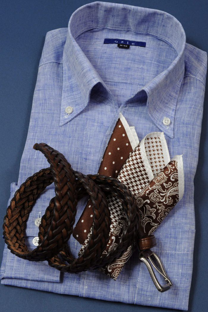ワイシャツ 8044A-U03A-BLUE-コーディネートイメージ2