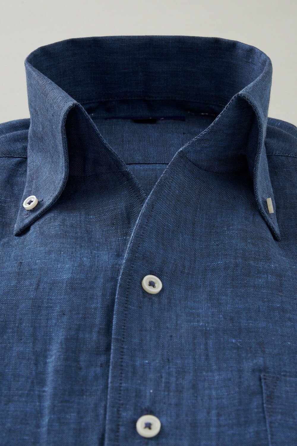 ワイシャツ 8044A-U03B-NAVY-衿1