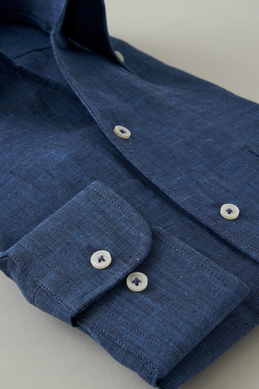 ワイシャツ 8044A-U03B-NAVY-カフス