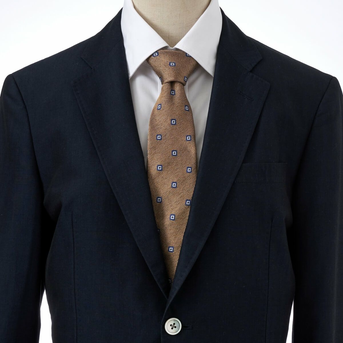 ネクタイ NI-340-GOLDBEIGE-コーディネート