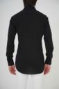 ニットシャツ・ワイシャツ 8014-U04D-BLACK-バックスタイル