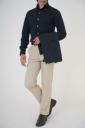 ニットシャツ・ワイシャツ 8054-U04B-NAVY-コーディネート2