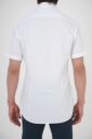 ワイシャツ・ニットシャツ・半袖 8014SS-U04A-WHITE-バック