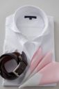 ワイシャツ・ニットシャツ・半袖 8014SS-U04A-WHITE-コーディネートイメージ