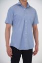 ワイシャツ・ニットシャツ・半袖 8014SS-U04B-BLUE-アウト1