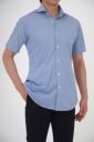ワイシャツ・ニットシャツ・半袖 8014SS-U04B-BLUE-アウト2
