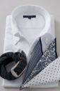 ワイシャツ・ニットシャツ・半袖 8054SS-U04A-WHITE-コーディネートイメージ