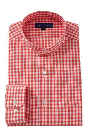 【メンズ・ドレスシャツ・ワイシャツ】レギュラーフィット・スタンドカラー・日本製・SALE