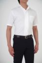 ワイシャツ・ニットシャツ・半袖 8055SS-U03A-WHITE-衿2