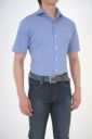 ワイシャツ・ニットシャツ・半袖 8055SS-U03C-BLUE-イン1