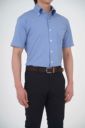 ワイシャツ・ニットシャツ・半袖 8054SS-U03A-BLUE-衿2