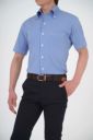 ワイシャツ・ニットシャツ・半袖 8054SS-U03A-BLUE-衿3