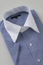 ワイシャツ・カッターシャツ・半袖 8051SSCL-U04B-NAVY-衿3
