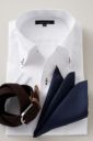 ワイシャツ・カッターシャツ・半袖 8051SS-U04B-WHITE-コーディネートイメージ