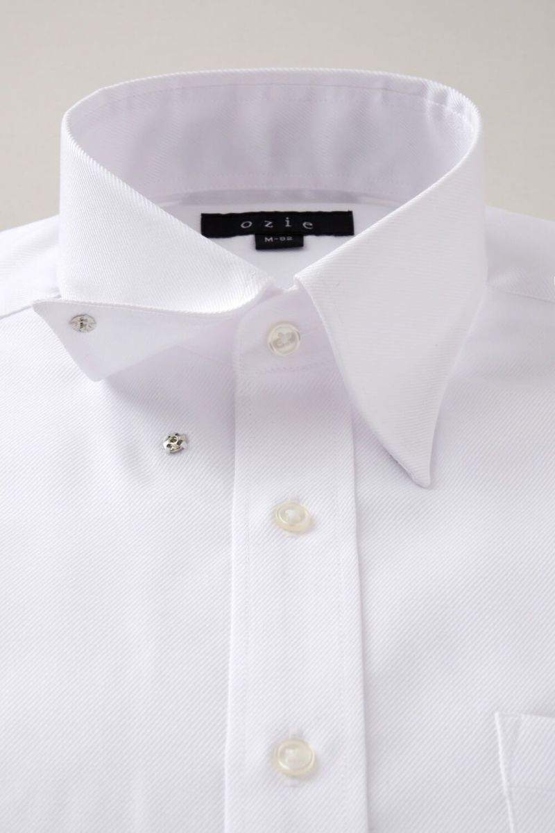 ワイシャツ 8076-U09A-WHITE-衿1