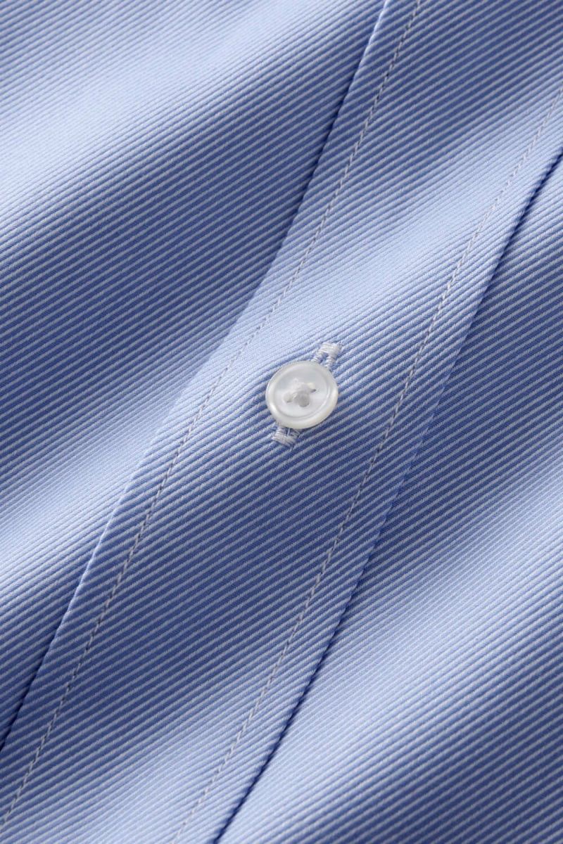 ワイシャツ 8076-U09B-SAX-生地