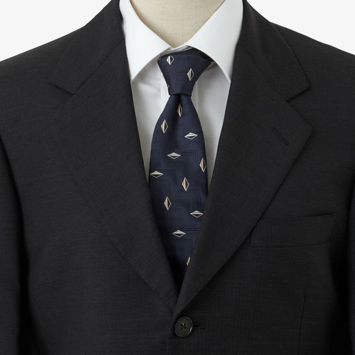 ネクタイ NI-354-NAVYBLUE-コーディネート