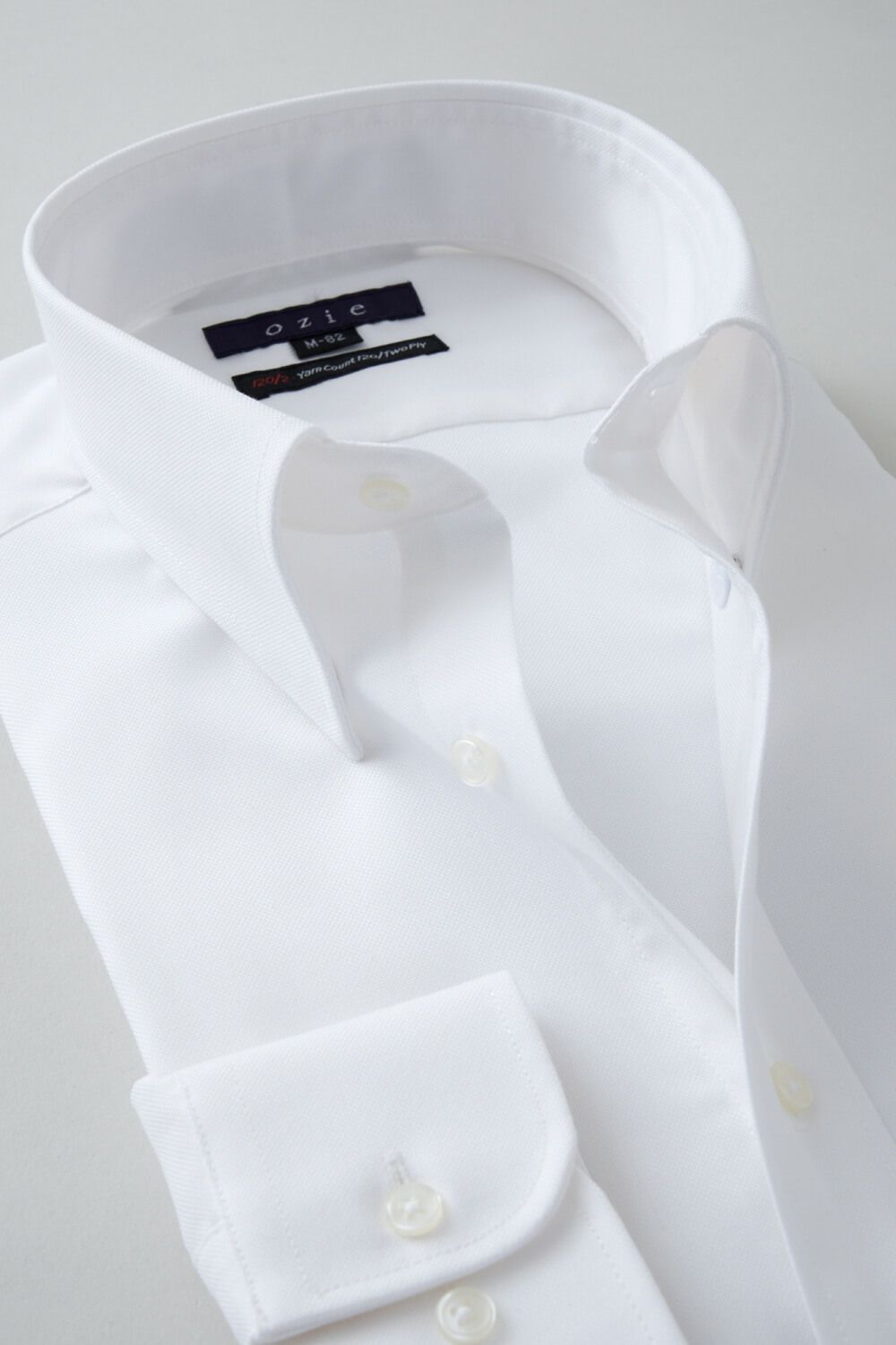 ワイシャツ 8076P-U09C-WHITE-衿2