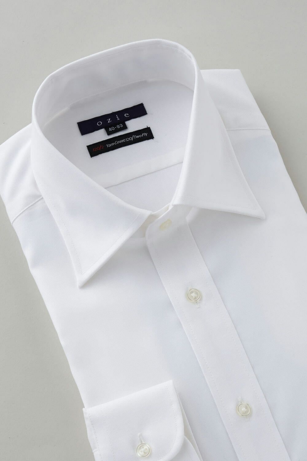 ワイシャツ 8023P-A10C-WHITE-衿3