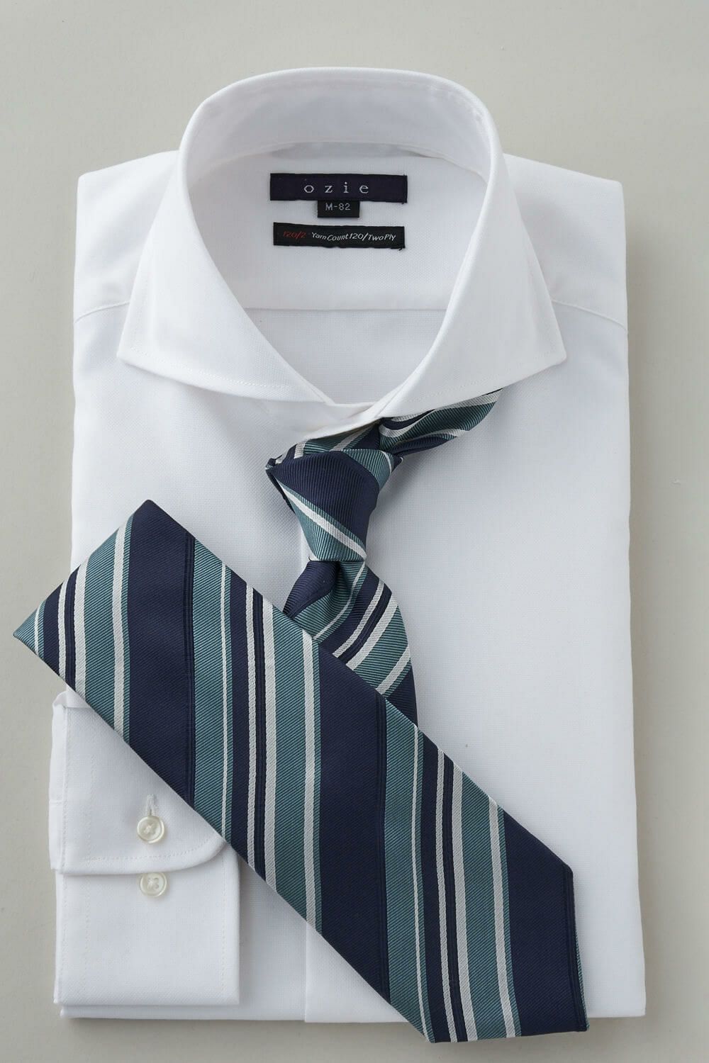 ワイシャツ 8070P-A10B-WHITE-コーディネートイメージ