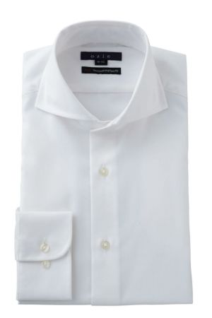 《バーバリー》新品 厚手コットン Wカラー・カフス ドレスシャツ 首回り43