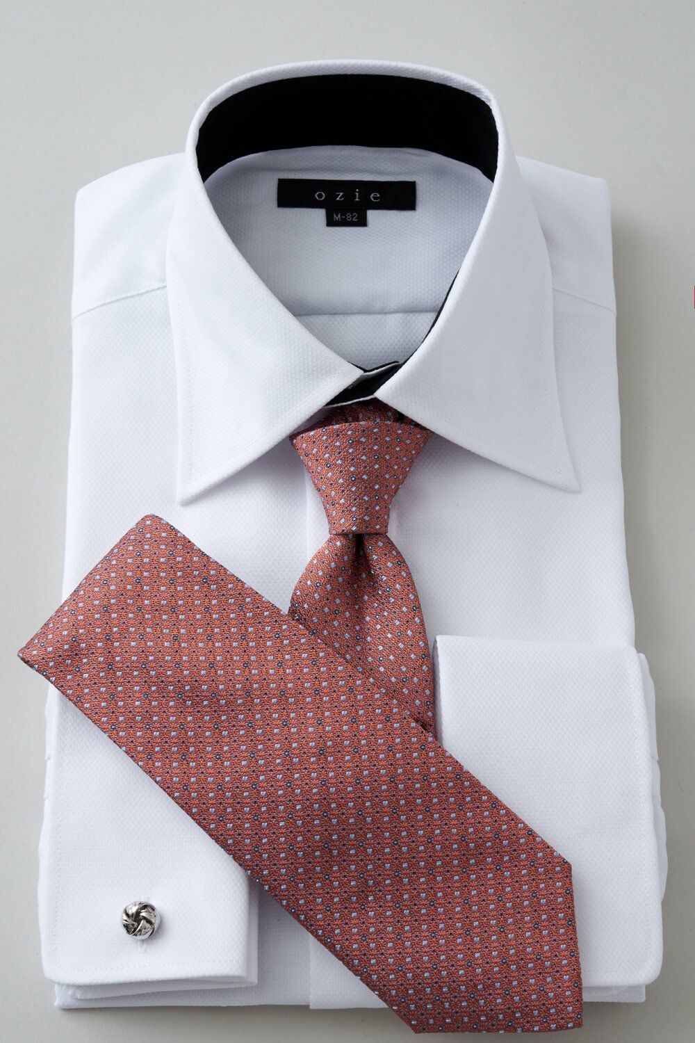 ワイシャツ 8066H-U10A-WHITE-コーディネートイメージ