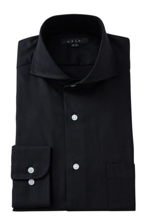 【メンズ・ドレスシャツ・ワイシャツ】ナチュラルフィット・ストレッチ・イージーケア・ホリゾンタルカラー・カッタウェイ・SALE