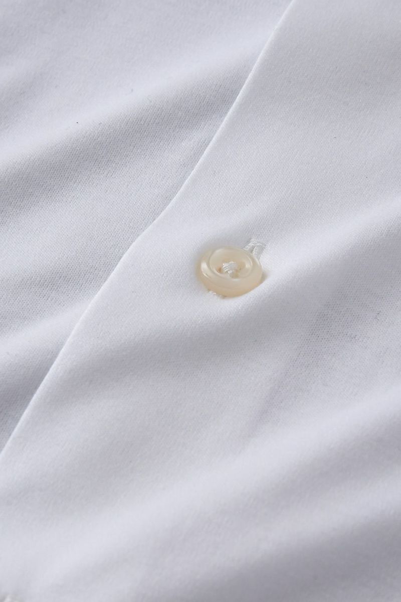 ワイシャツ ニットシャツ 8055-R02A-WHITE 生地