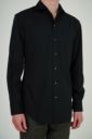 ワイシャツ ニットシャツ 8055-R02C-BLACK タックアウト1