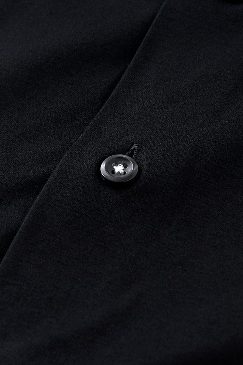 ワイシャツ ニットシャツ 8055-R02C-BLACK 生地