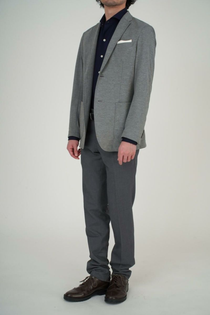 ワイシャツ ニットシャツ 8055-R02B-NAVY コーディネート3