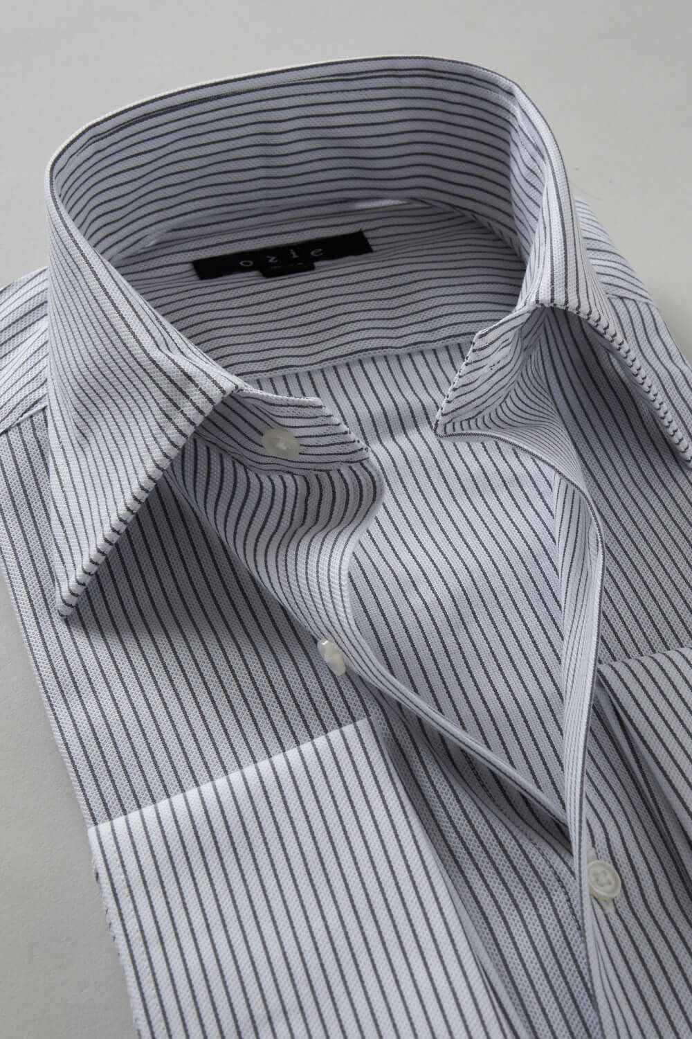 ワイシャツ 8004-R03A-GRAY-衿2