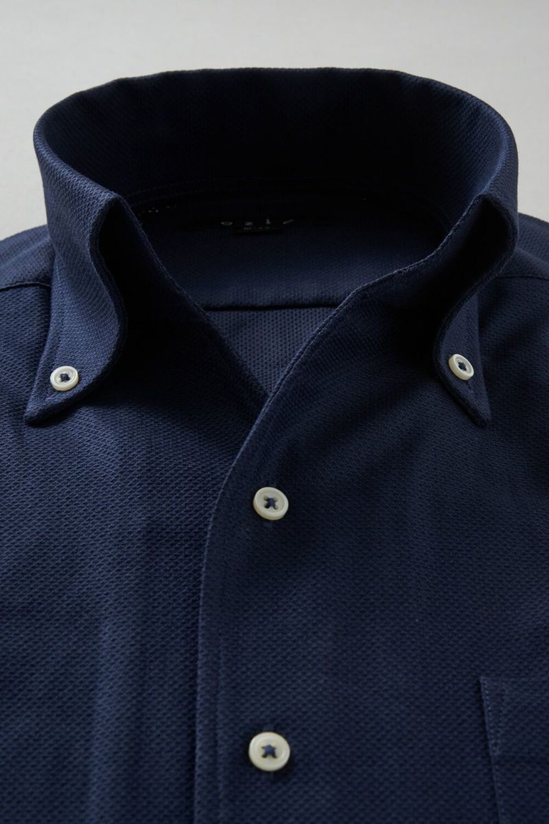 ワイシャツ 8044-R03A-NAVY-衿1