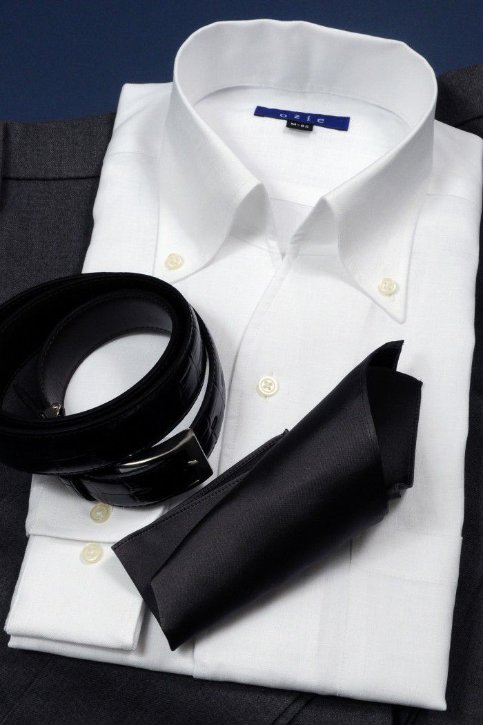 麻シャツ 8044A-R03C-WHITE-コーディネートイメージ3