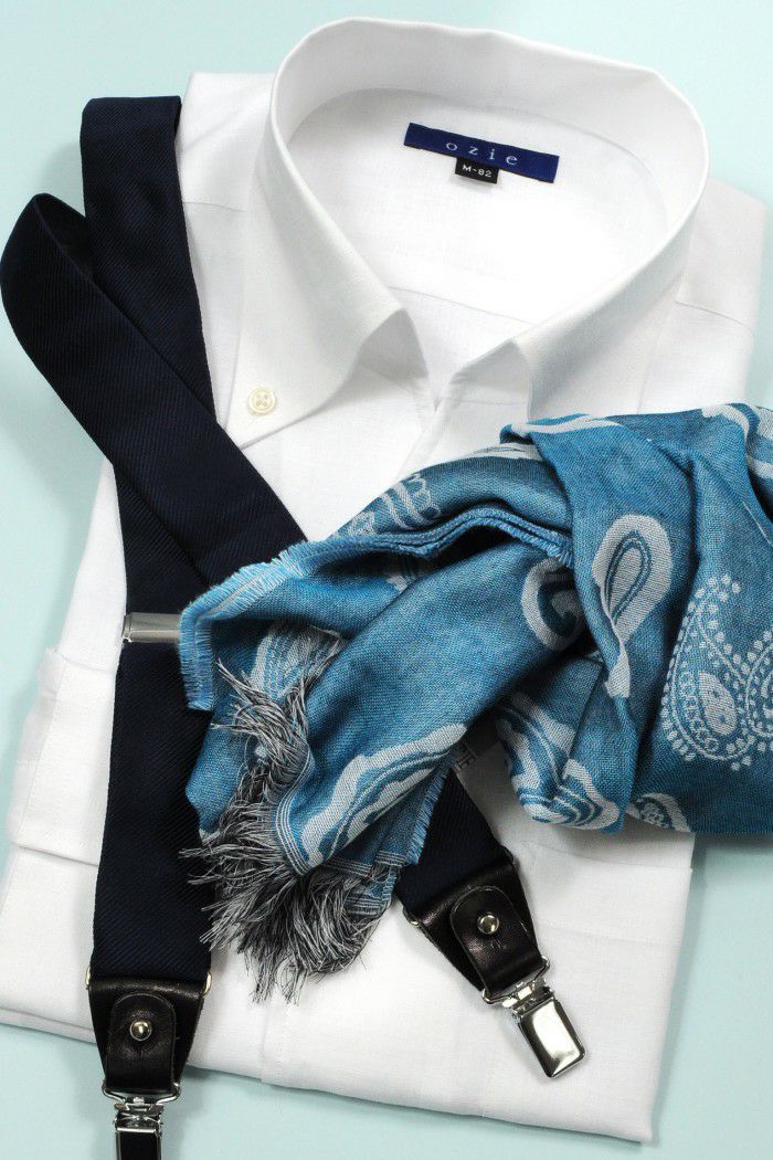 麻シャツ 8044A-R03C-WHITE-コーディネートイメージ4