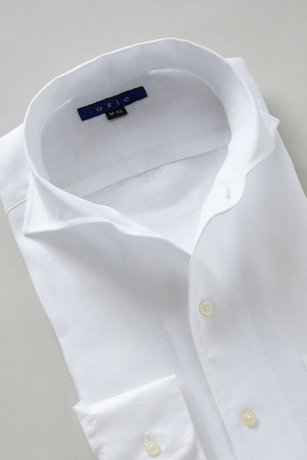ワイシャツ 8045A-R03E-WHITE-衿1