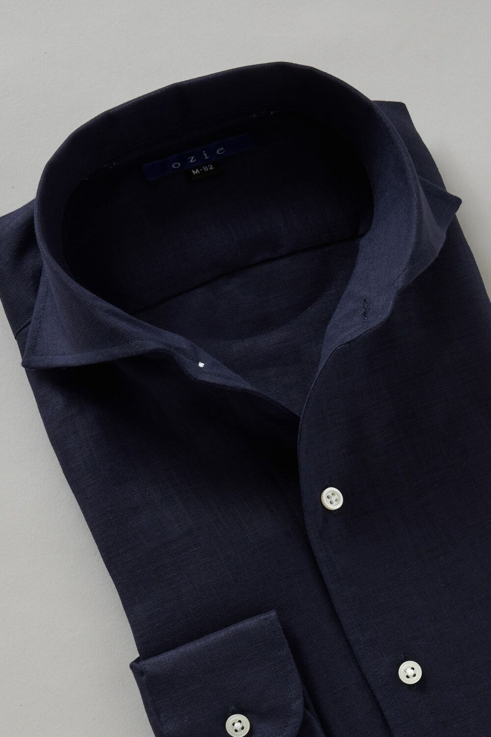 ワイシャツ 8045A-R03F-NAVY-衿1