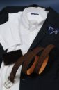 ワイシャツ・ニットシャツ・半袖 8013SS-R04A-WHITE-コーディネートイメージ5