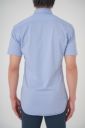 ワイシャツ・ニットシャツ・半袖 8013SS-R04B-BLUE-バック