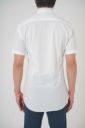 ワイシャツ・ニットシャツ・半袖 8054SS-R04A-WHITE-バック