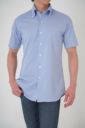 ワイシャツ・ニットシャツ・半袖 8054SS-R04B-BLUE-アウト