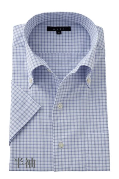 ワイシャツ・カッターシャツ・半袖 8051SS-R04H-BLUE