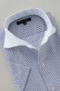 ワイシャツ・カッターシャツ・半袖 8045SSCL-R04A-NAVY-衿1
