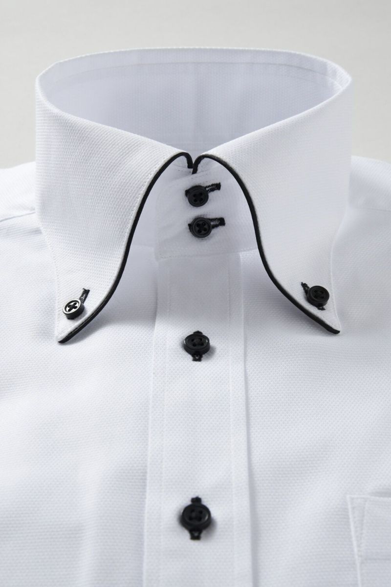 ワイシャツ 8065EP-R05A-BLACK-衿1