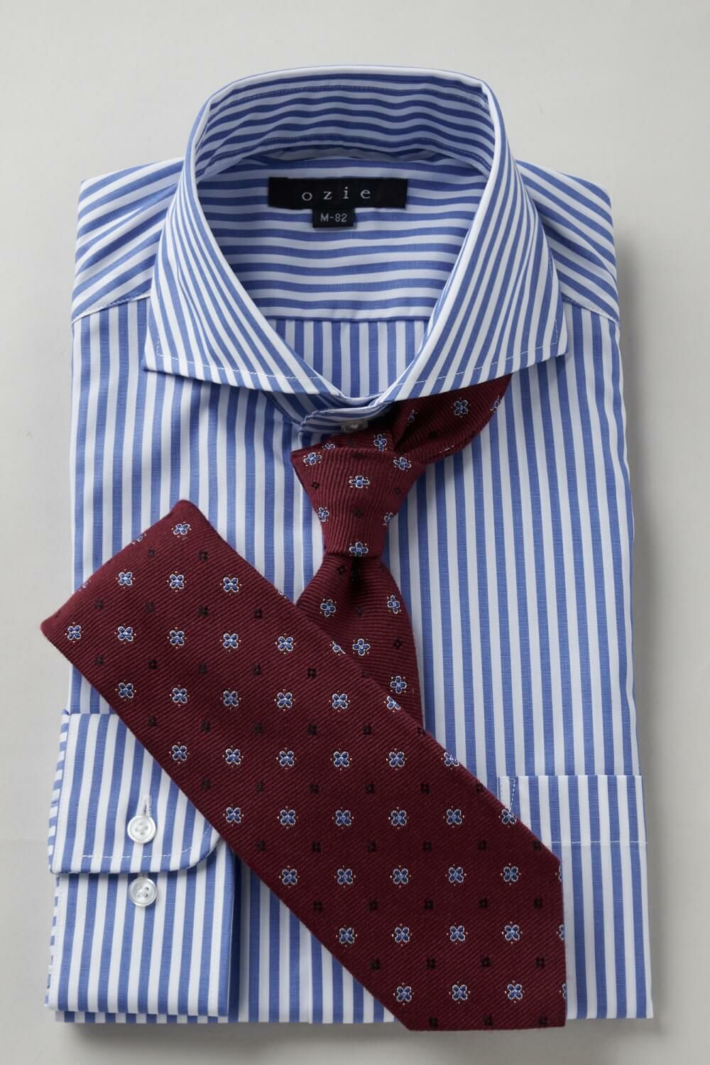 ワイシャツ 8070-R09A-BLUE-コーディネートイメージ