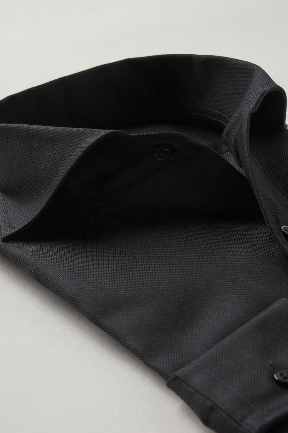 ワイシャツ 8045-R11A-BLACK-衿2