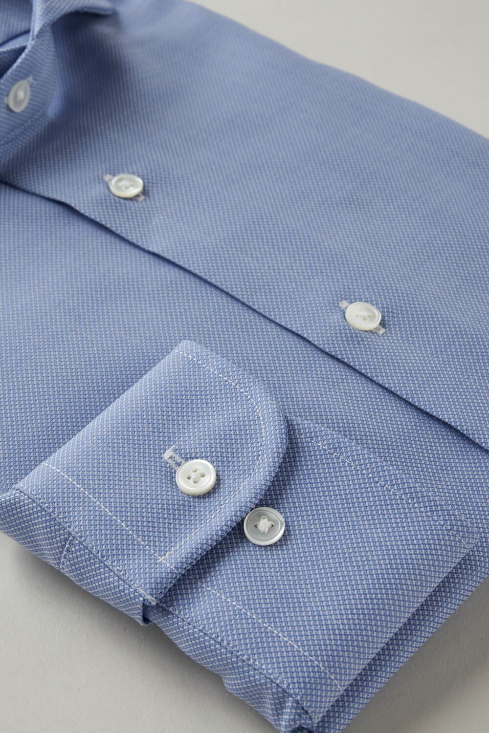 ワイシャツ 8014W-R11A-SAX-カフス