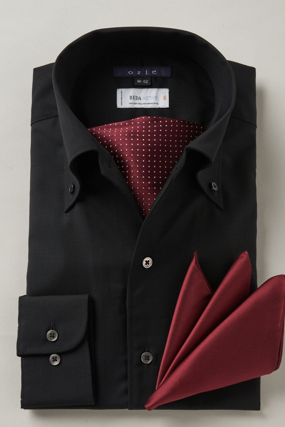 ワイシャツ 8054W-R11A-BLACK-コーディネートイメージ